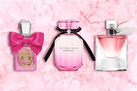 women's perfume in pink bottle